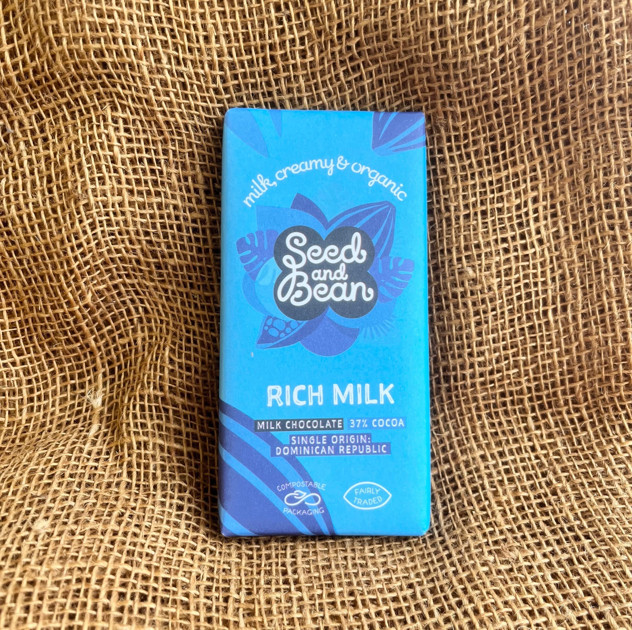 Seed & Bean Organic Milk Chocolate 37% (75g)