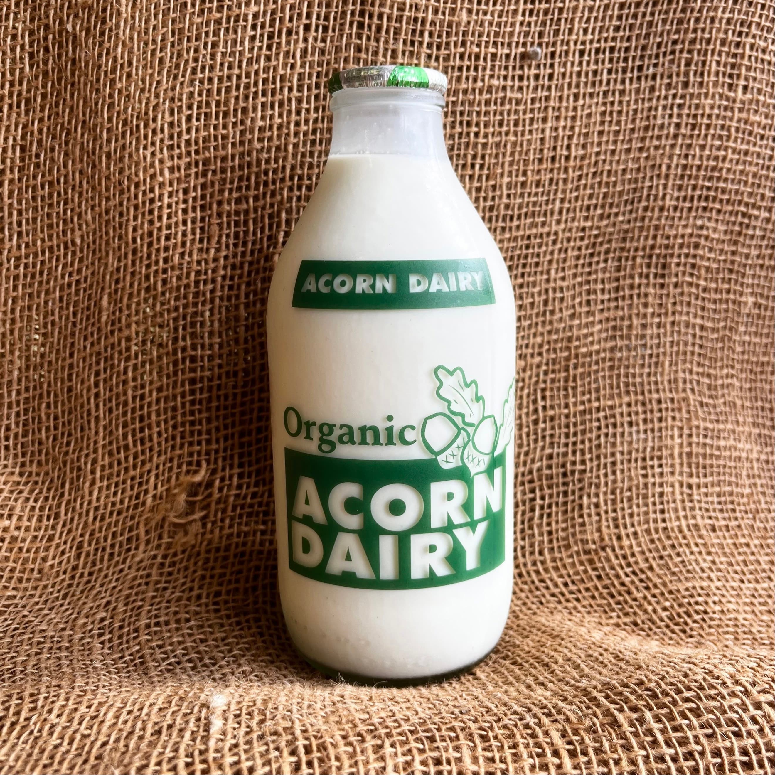 Acorn Organic Whole Milk, Pint (Green top)