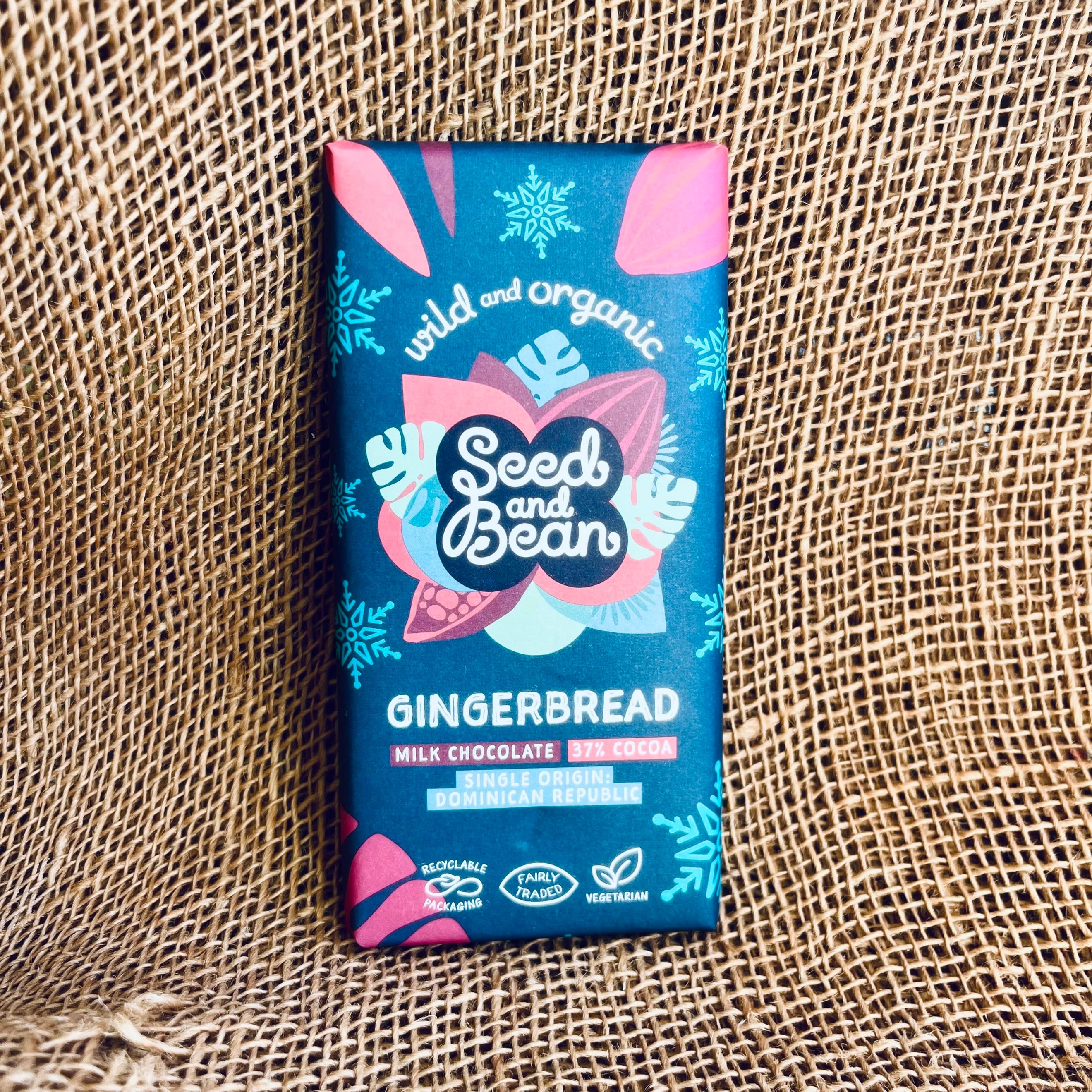 Seed & Bean Organic Gingerbread & Milk Chocolate 37% (75g)