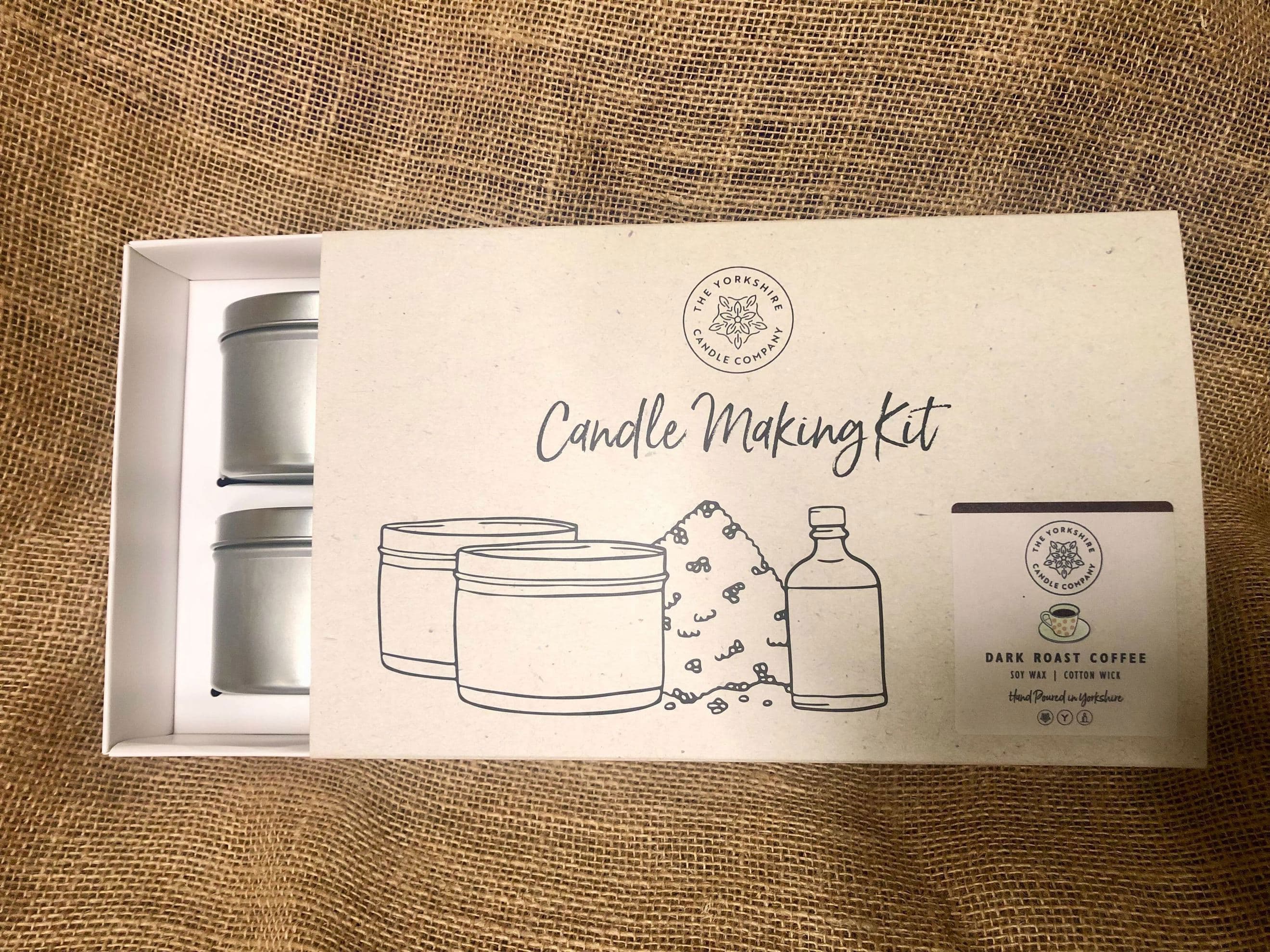SALE 20% OFF - DIY Sheffield Candle making kit - Dark Roast Coffee